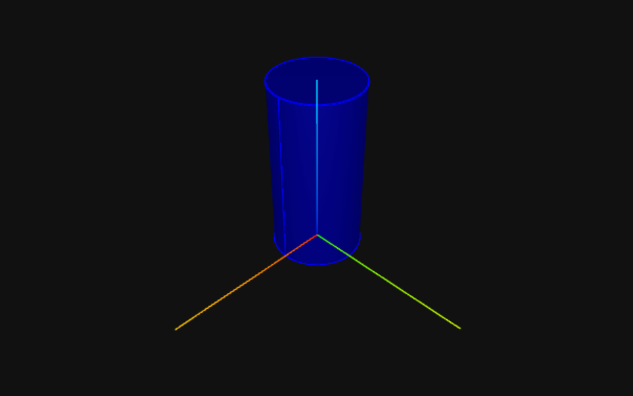 円柱(Cylinder)のパラメータ一覧表